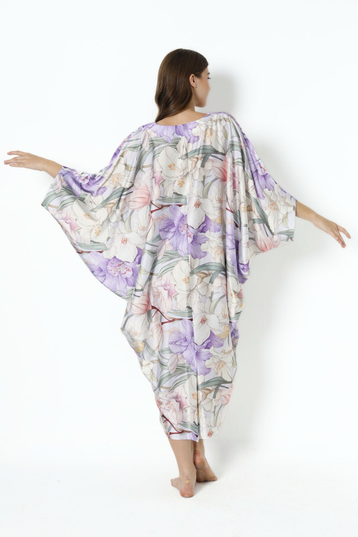 French Lilies Modern Kaftan