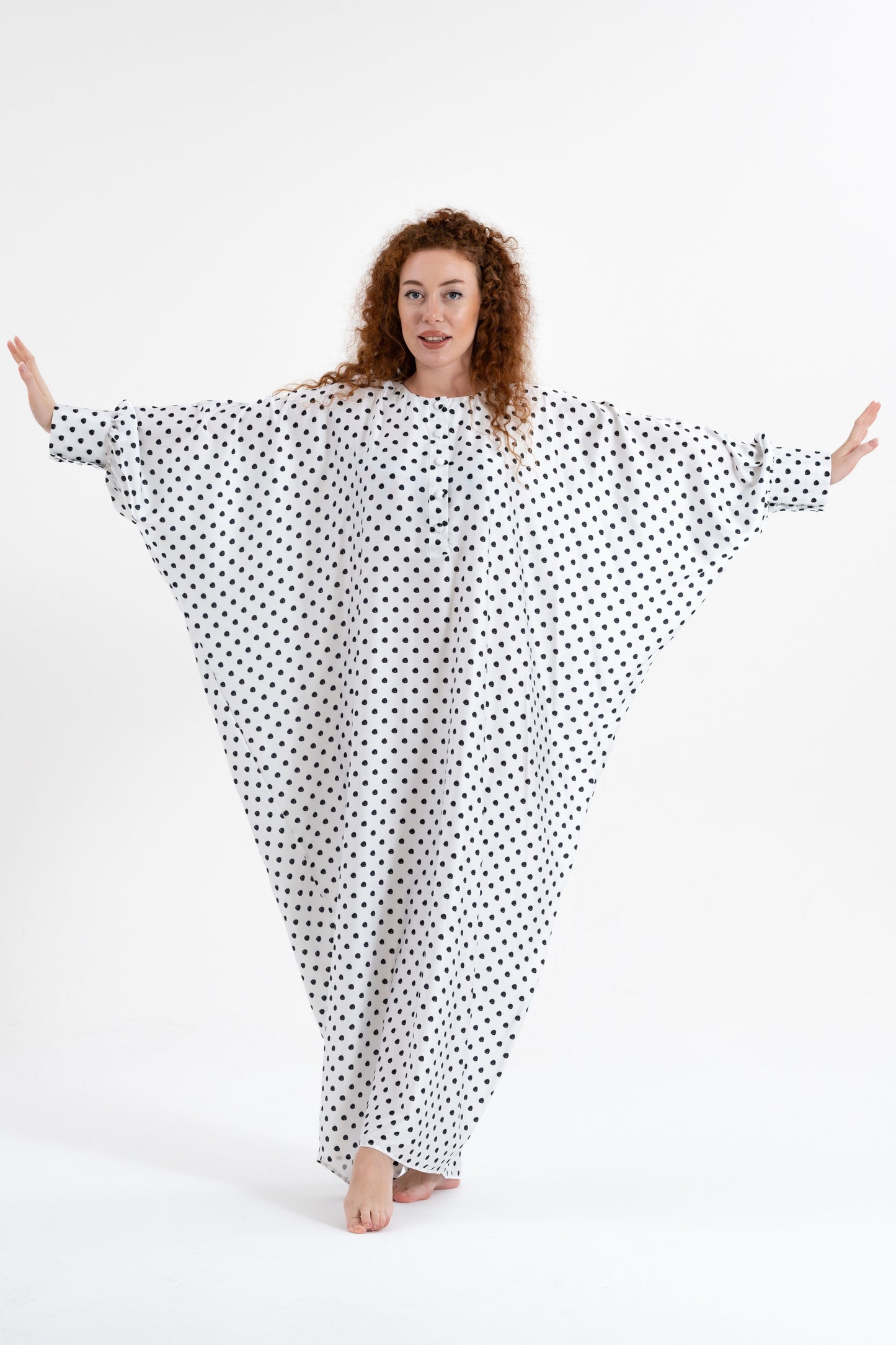 Classic Polka-Dots Traditional Kaftan
