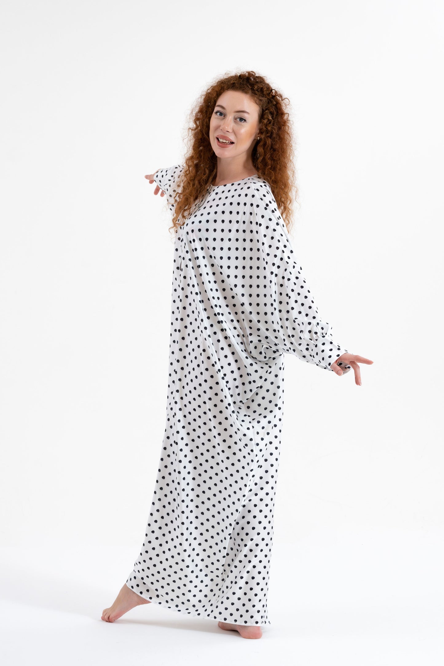 Classic Polka-Dots Traditional Kaftan