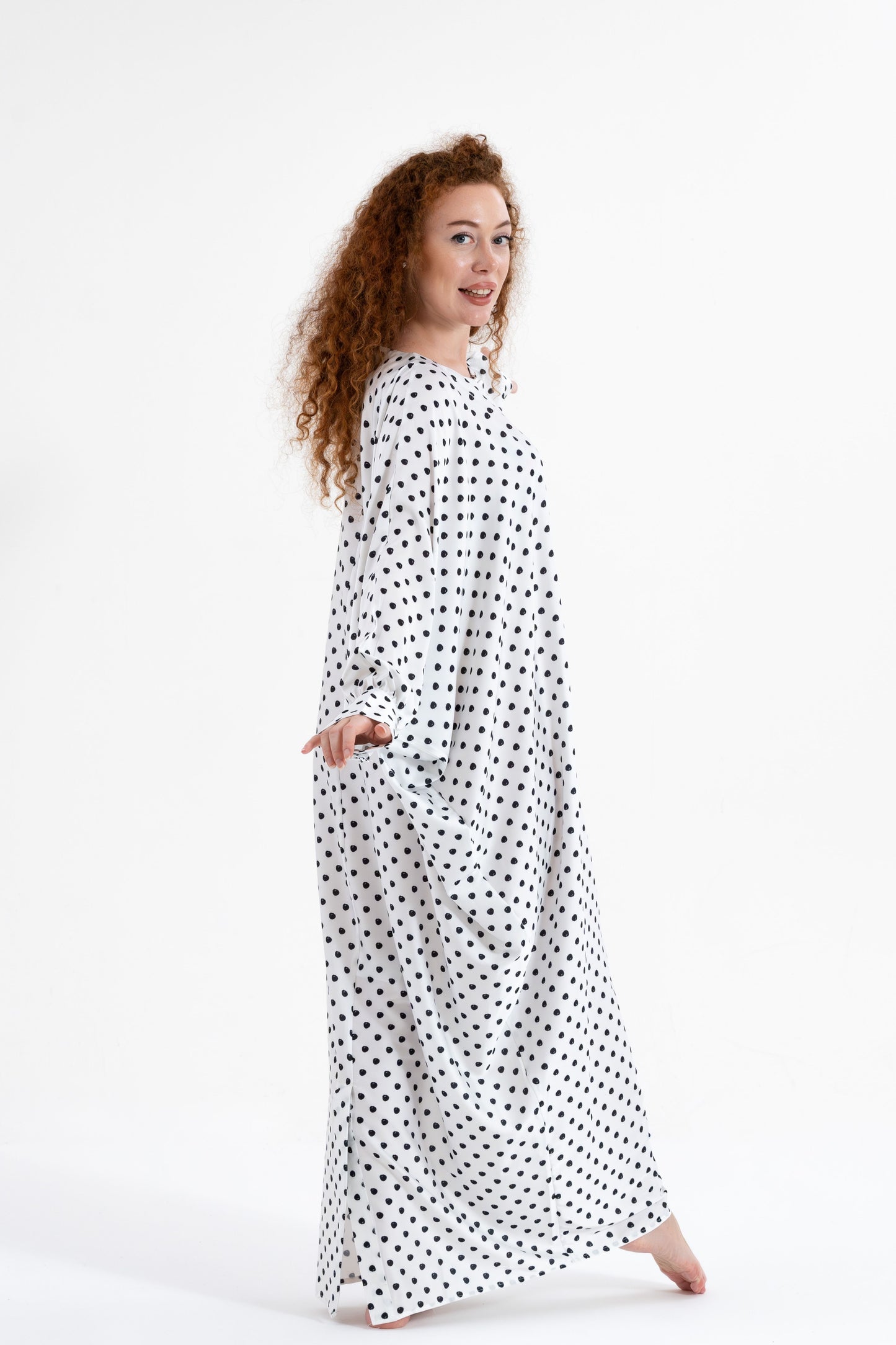 Classic Polka-Dots Traditional Kaftan