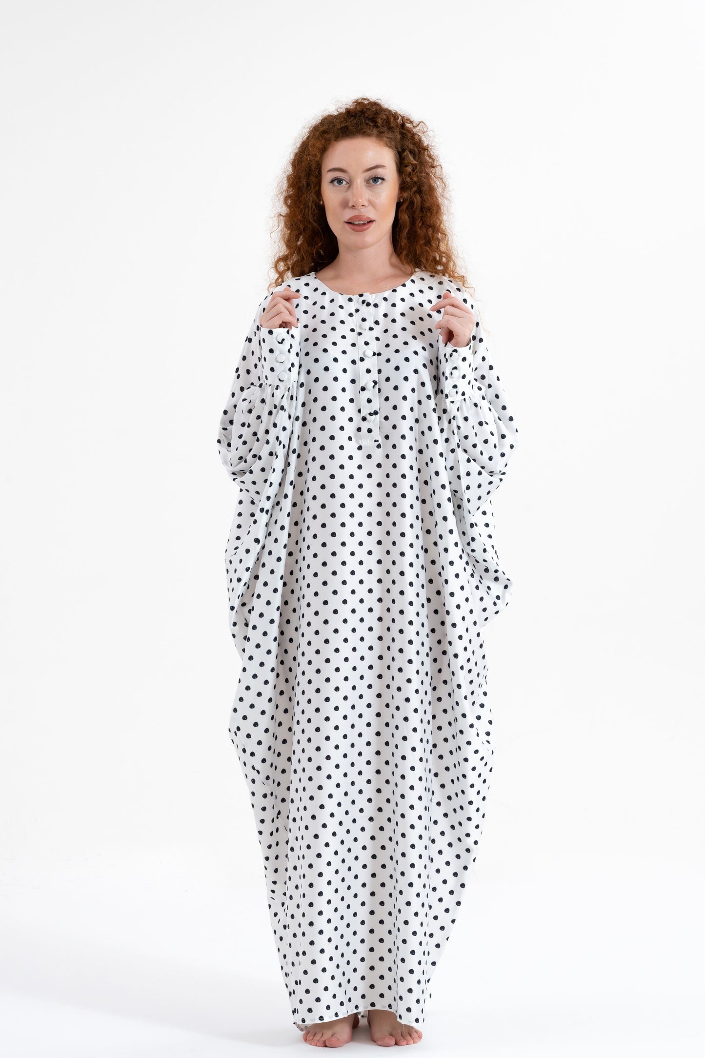 Classic Polka-Dots Traditional Kaftan