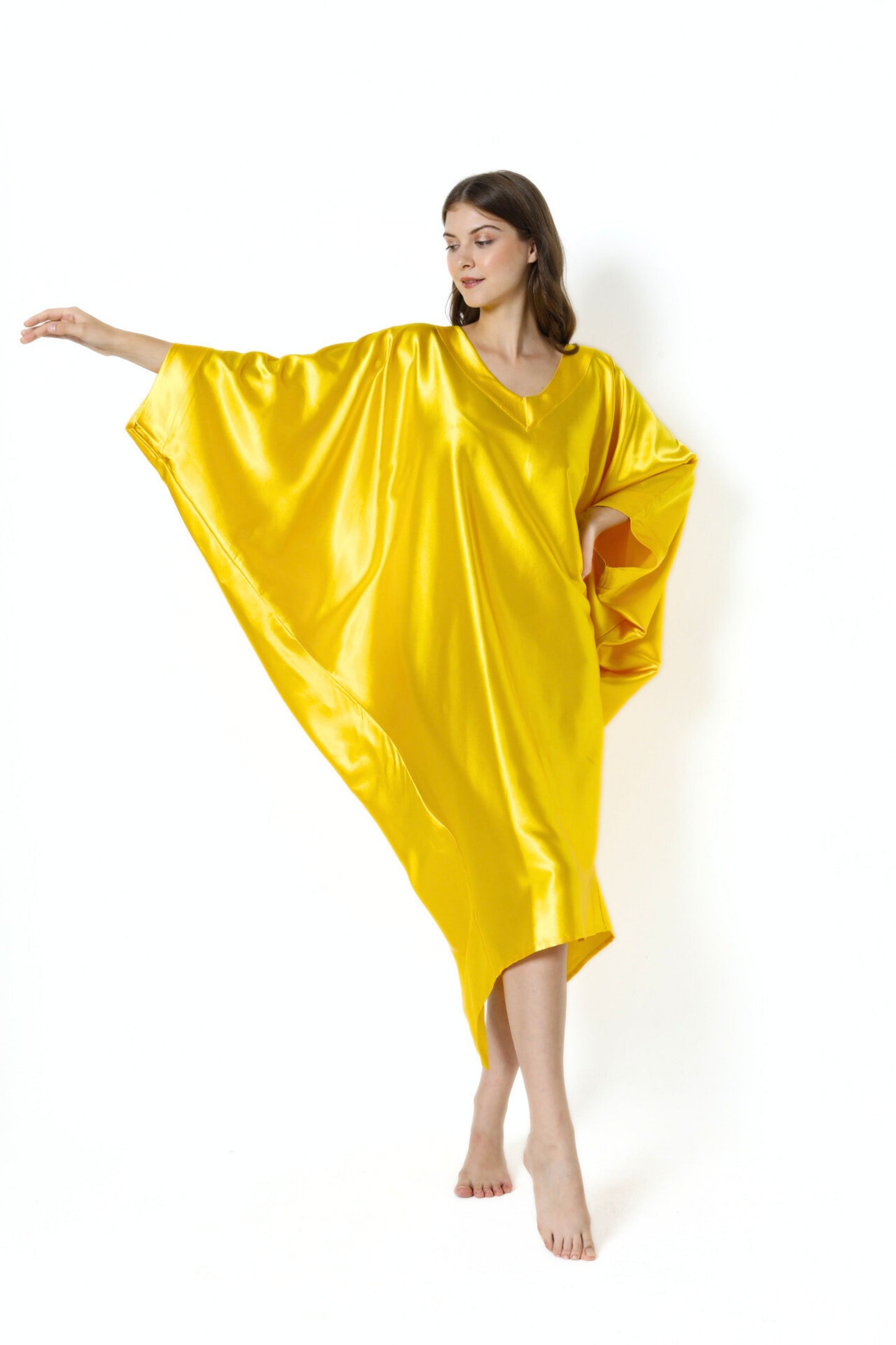 Golden Yellow Modern Kaftan