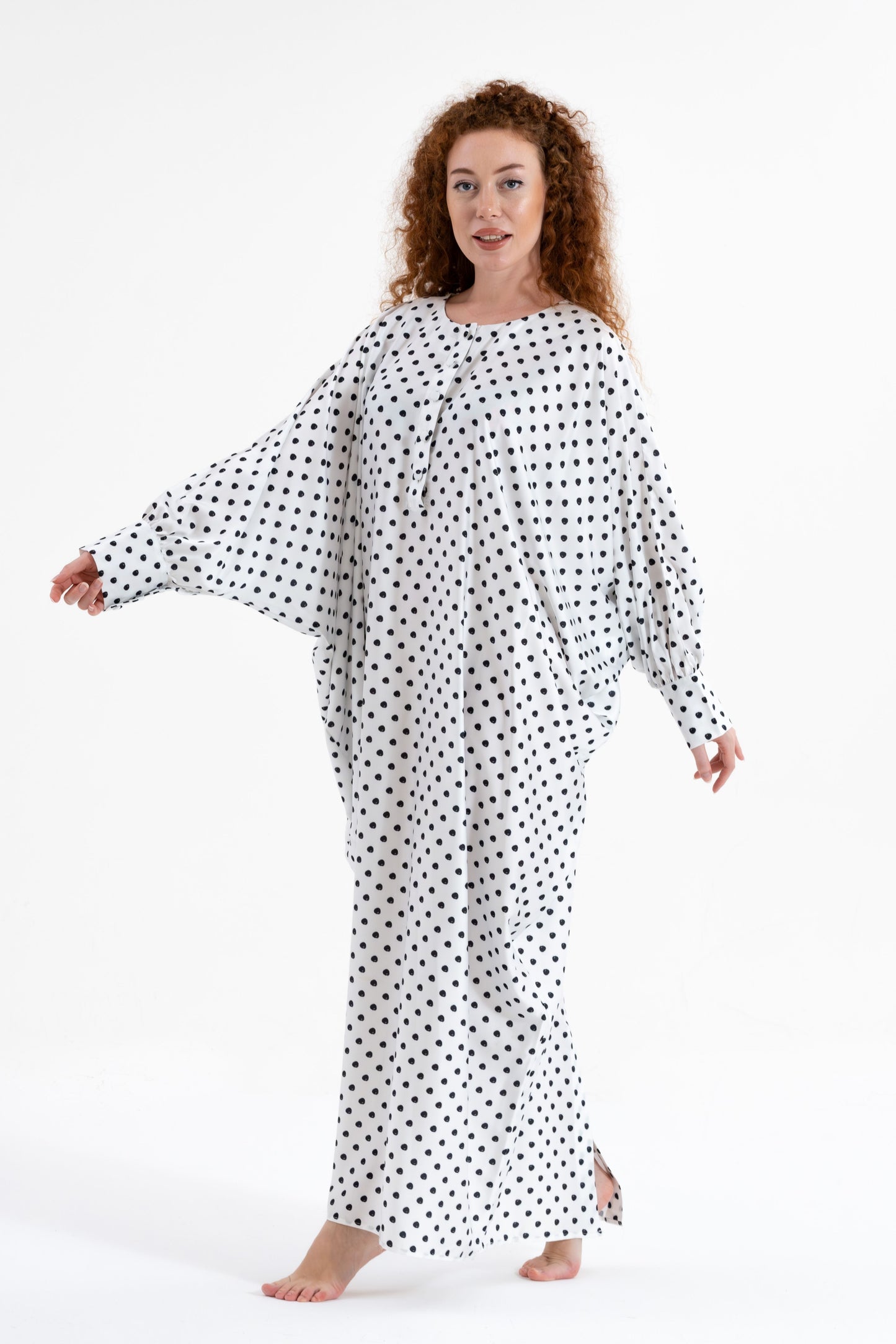Classic Polka-Dots Traditional Kaftan