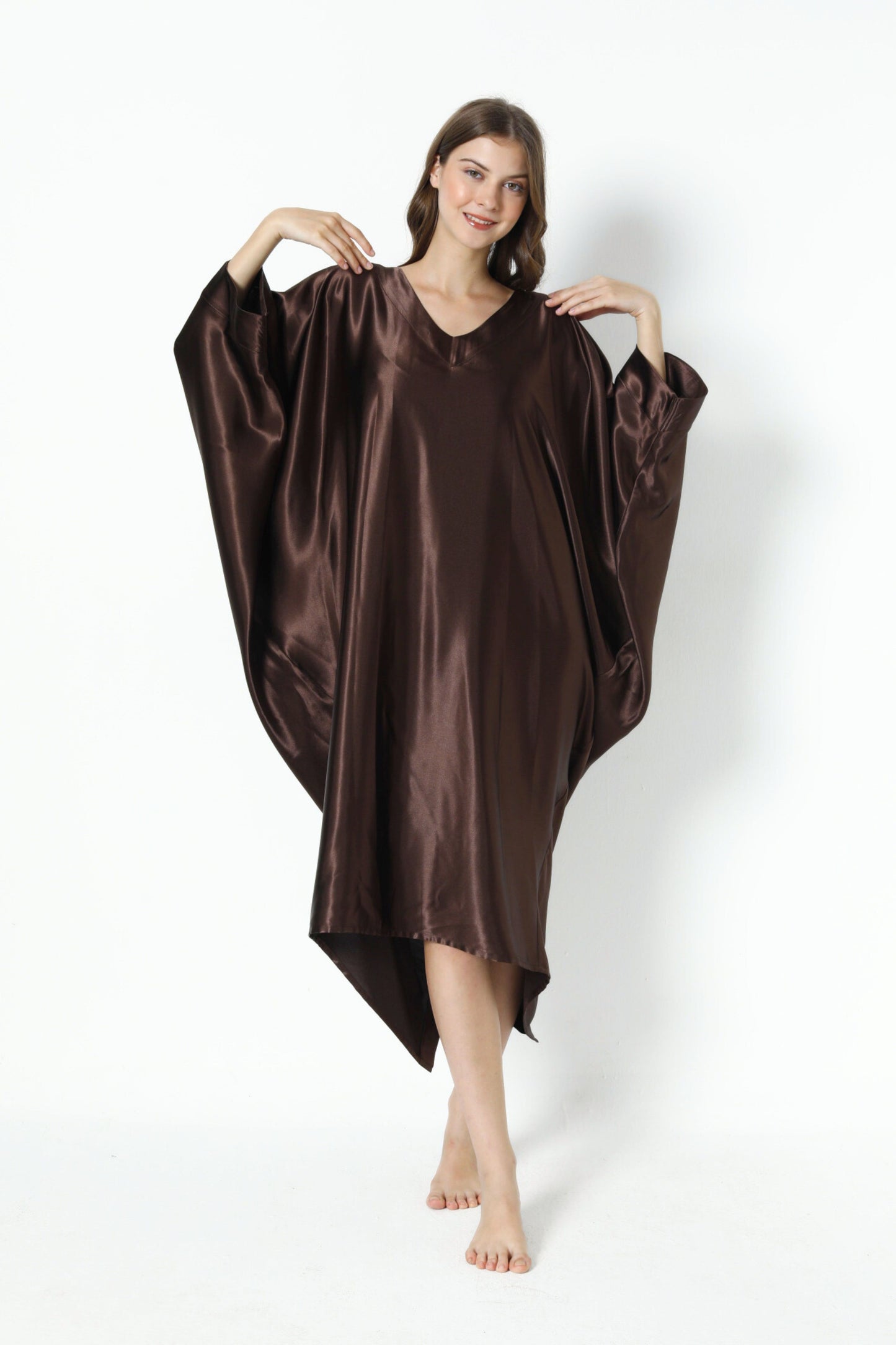 Espresso Brown Modern Kaftan