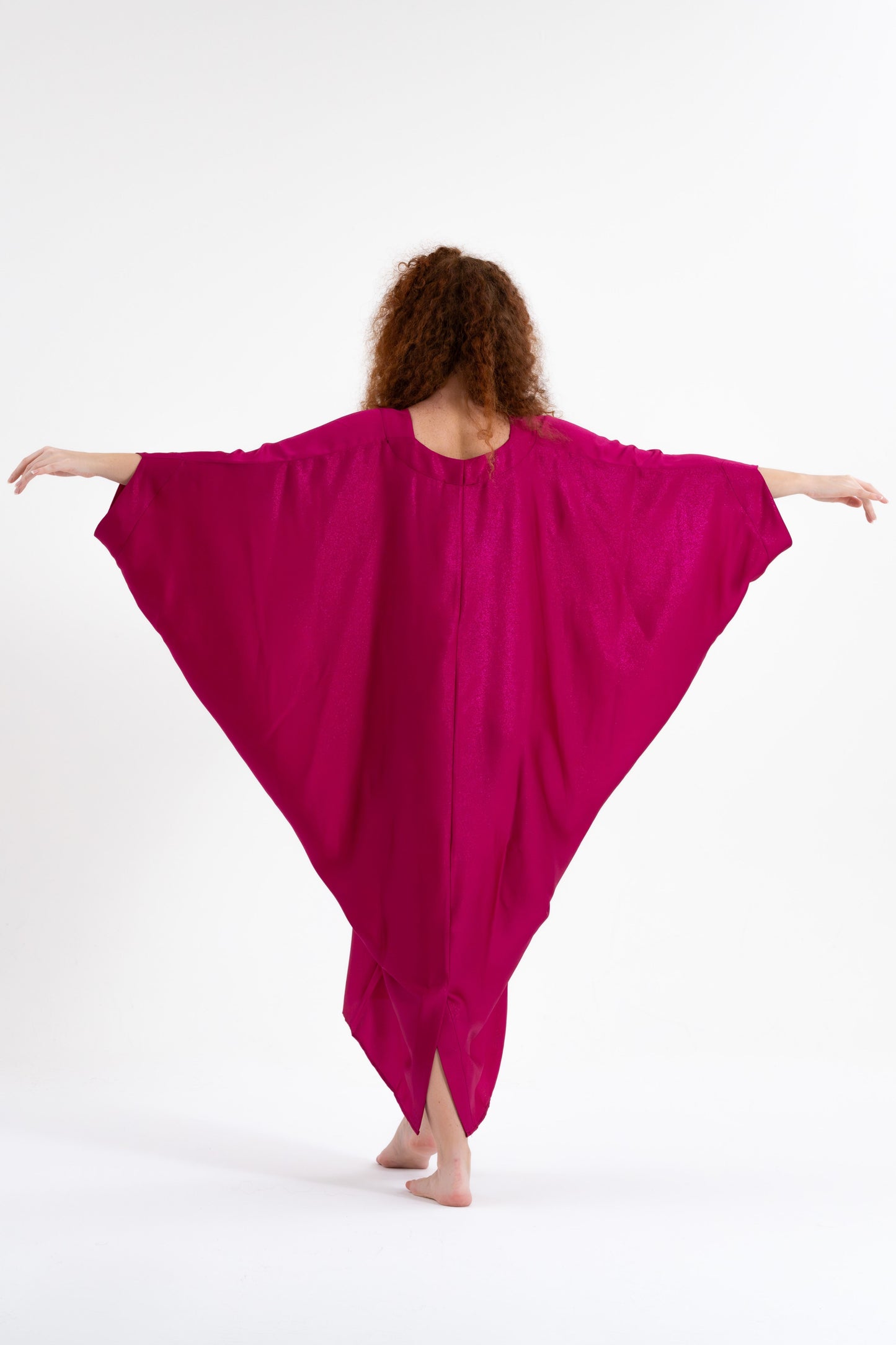 Fushsia Glitter Modern Kaftan