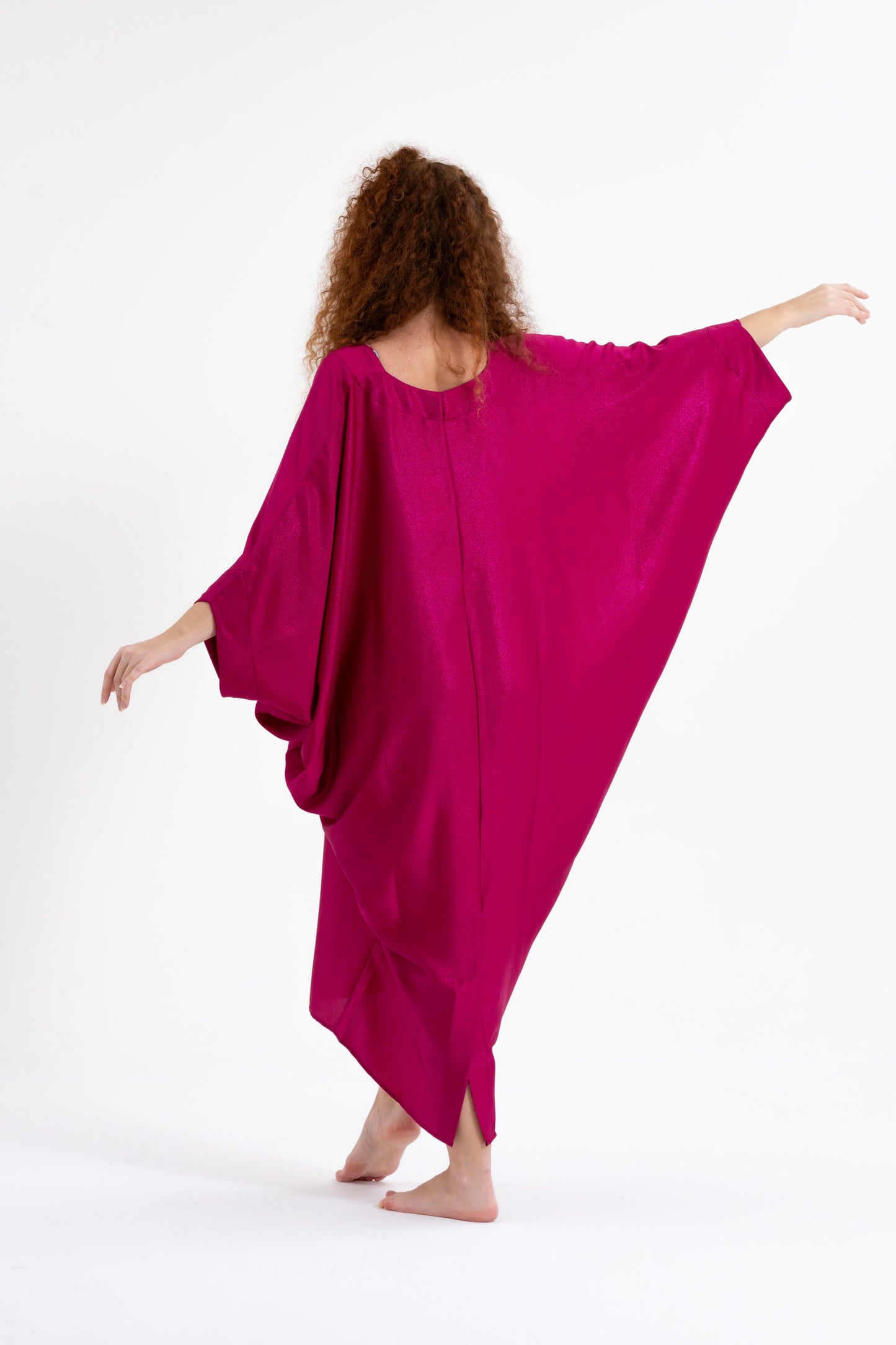 Fushsia Glitter Modern Kaftan