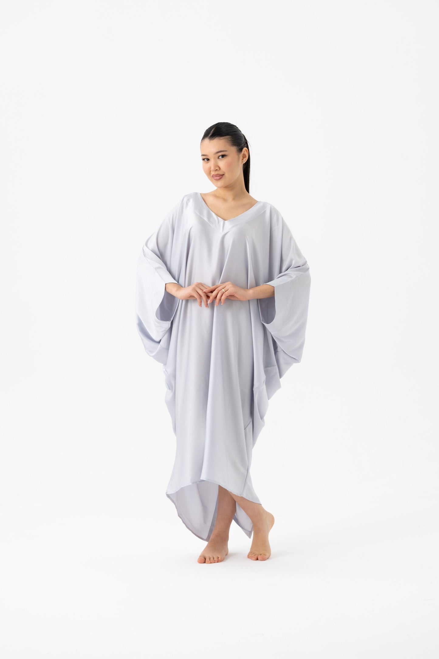 Soft Grey Modern Kaftan