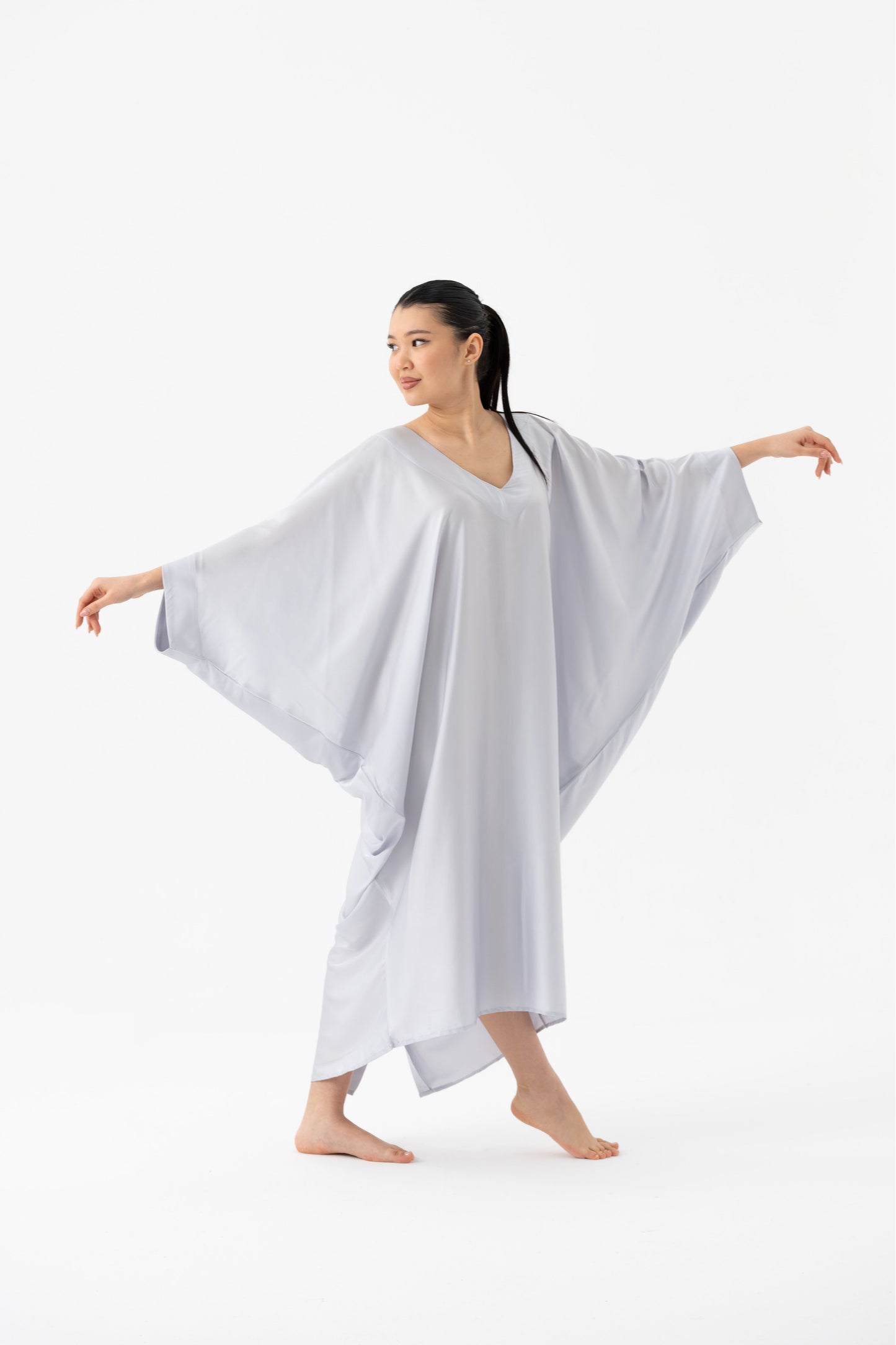 Soft Grey Modern Kaftan