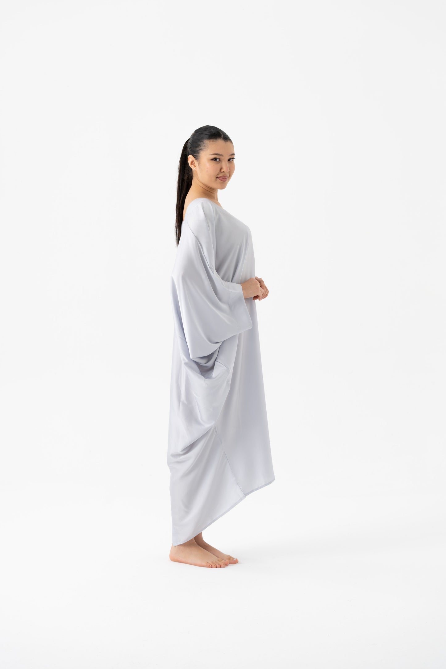 Soft Grey Modern Kaftan