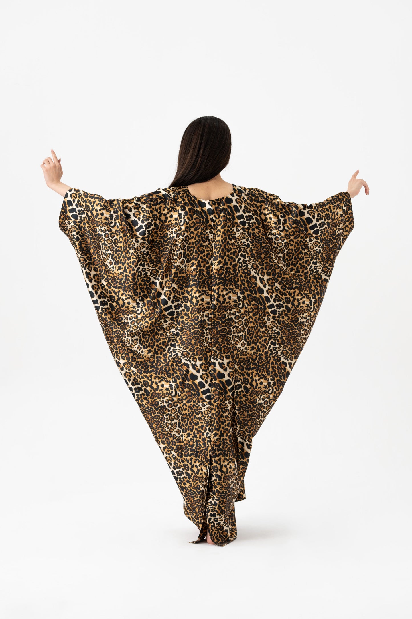 Classy Leopard Modest Kaftan