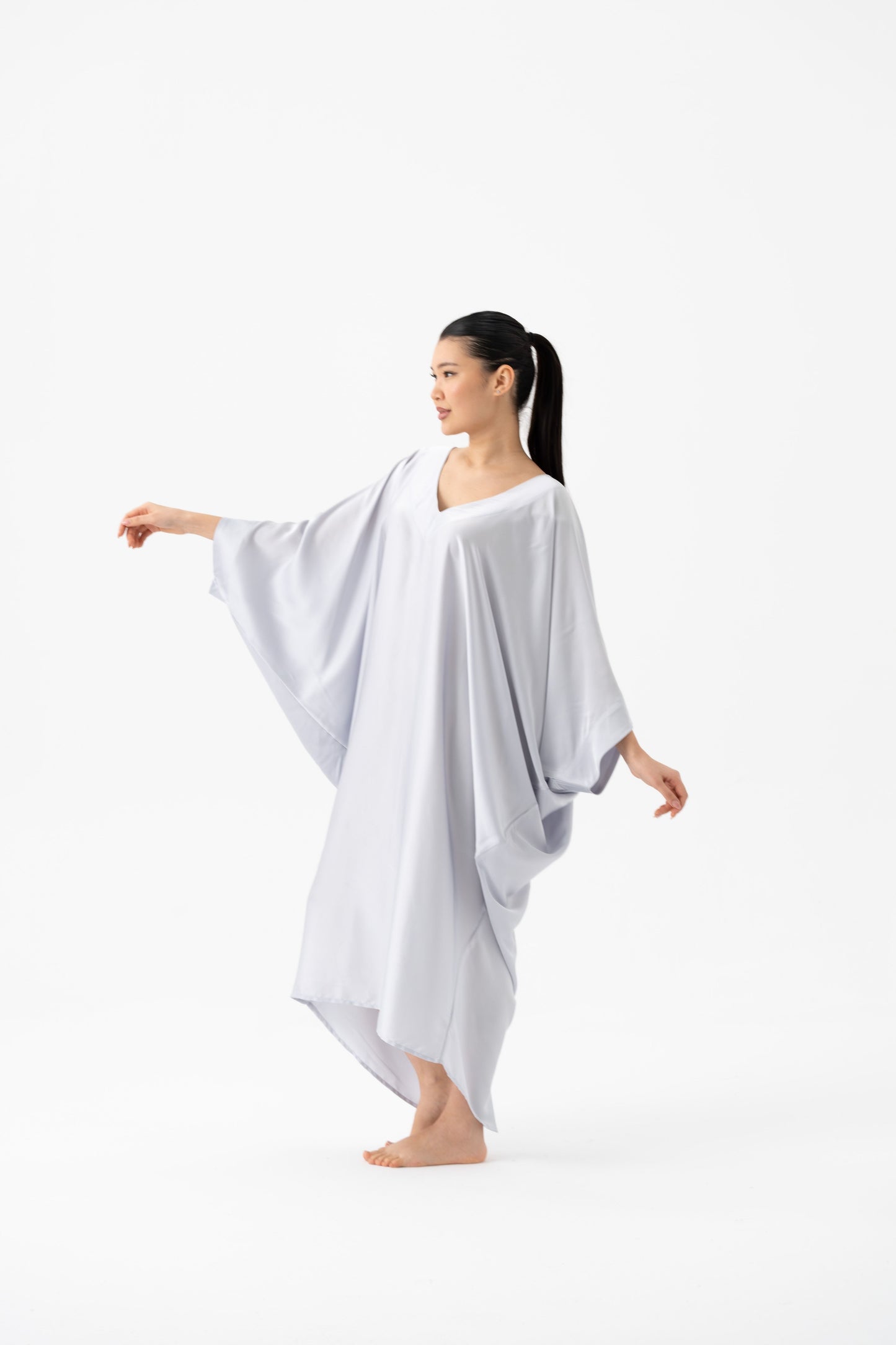 Soft Grey Modern Kaftan