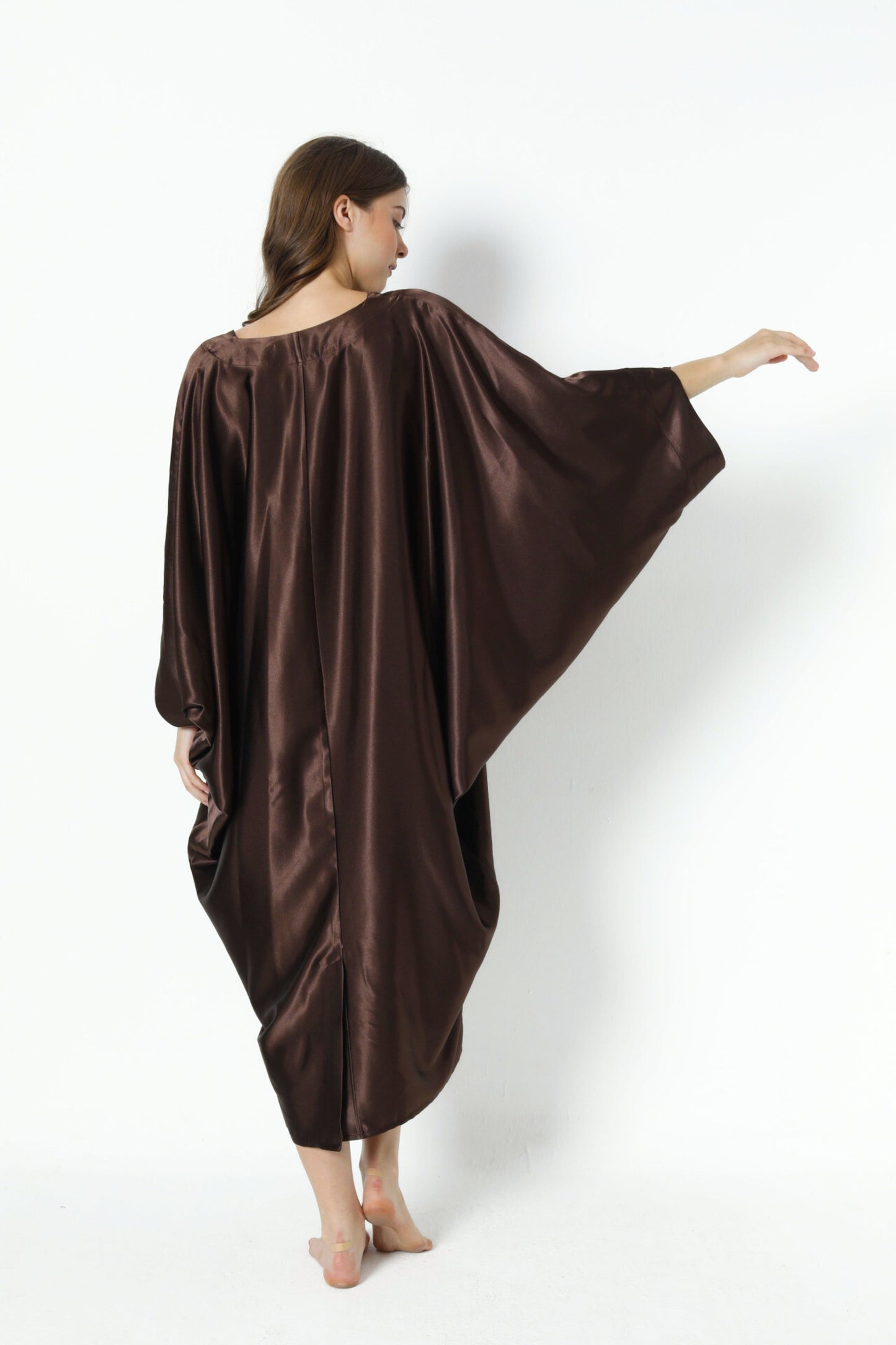 Espresso Brown Modern Kaftan