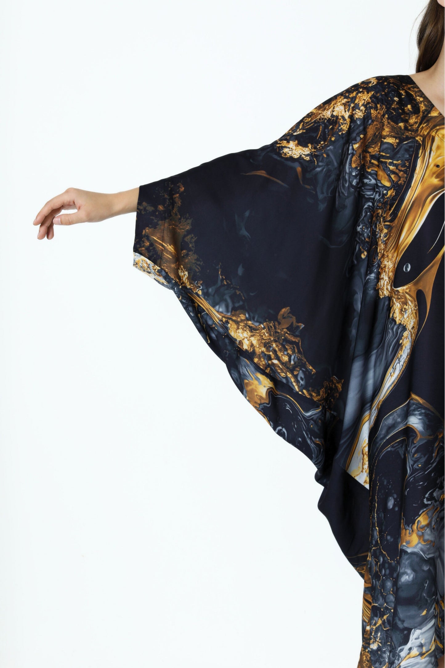 Luxurious Fire Modern Kaftan