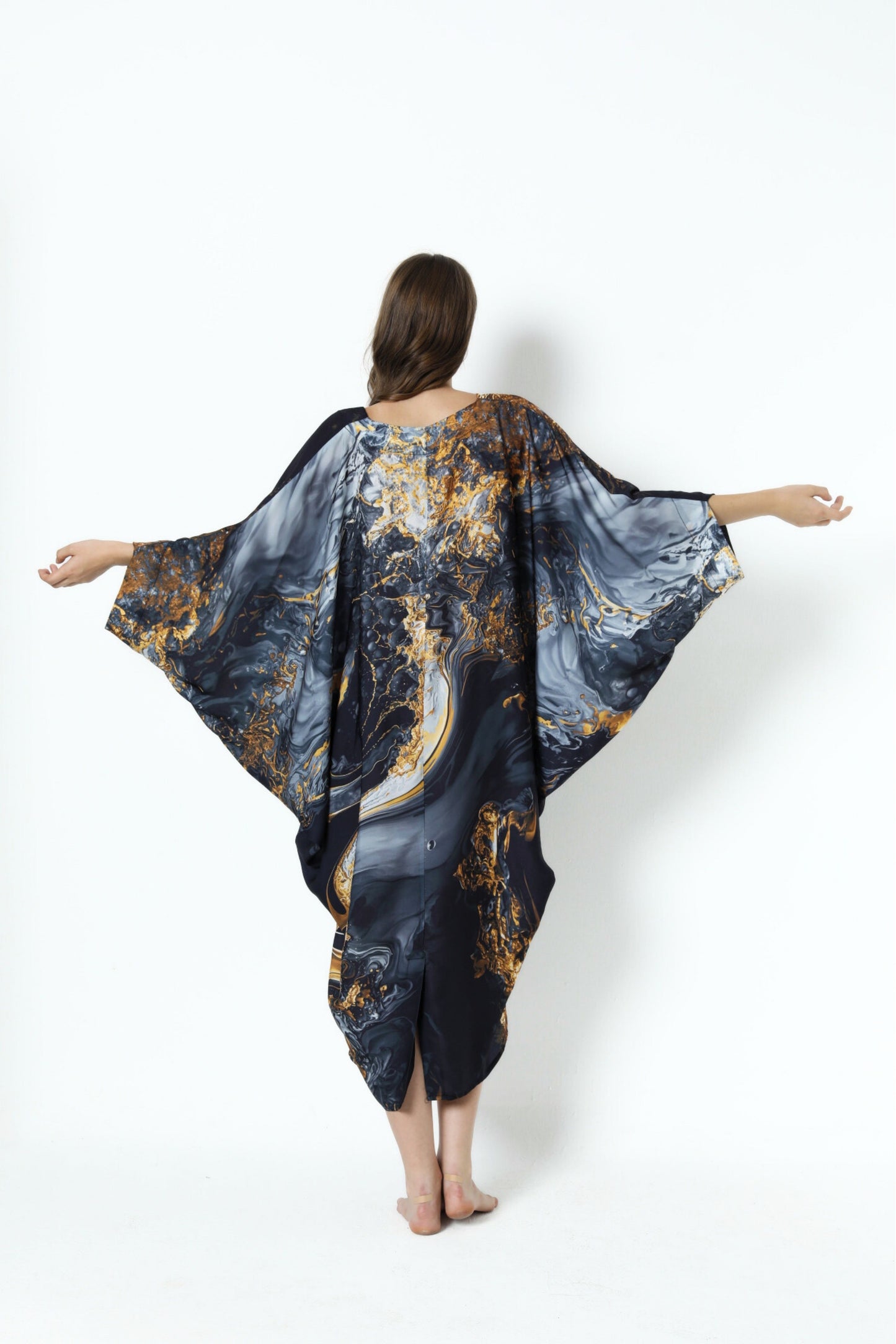 Luxurious Fire Modern Kaftan