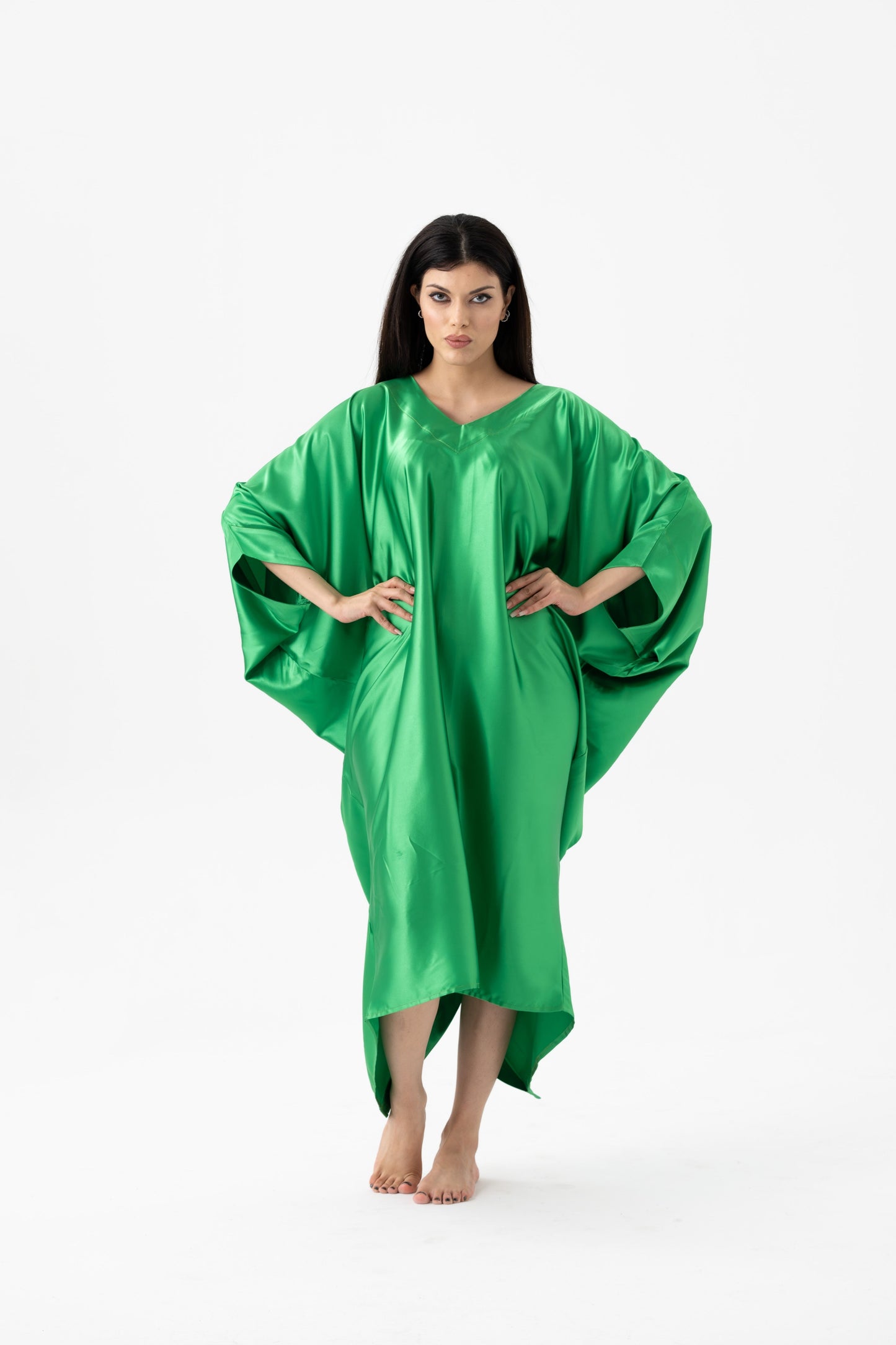Country Club Kelly Green Modern Kaftan
