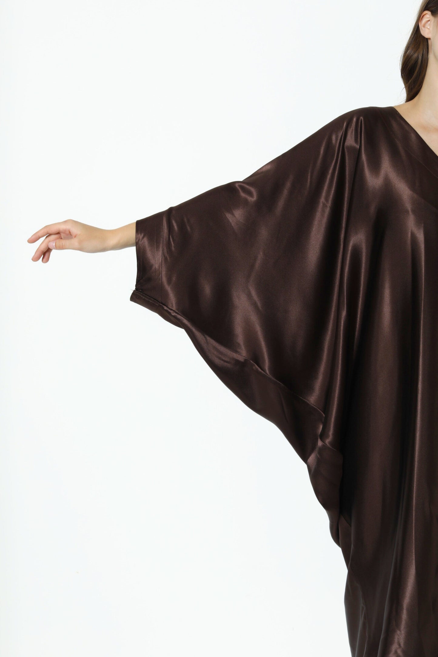 Espresso Brown Modern Kaftan
