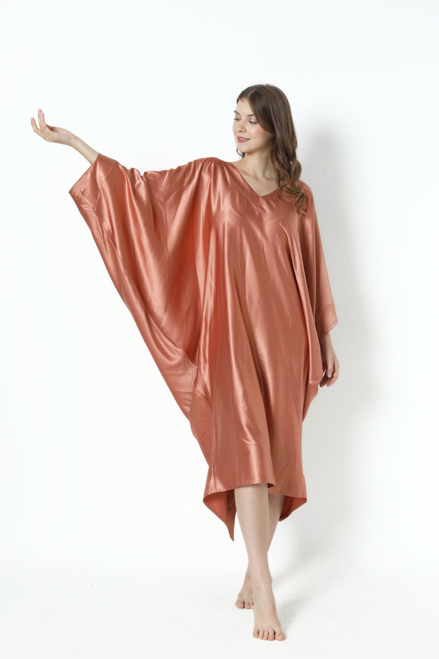 Sunset Rose Golden Modern Kaftan
