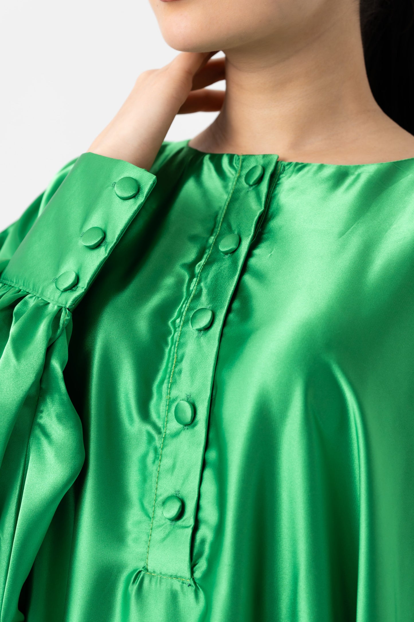 Country Club Kelly Green Traditional Kaftan