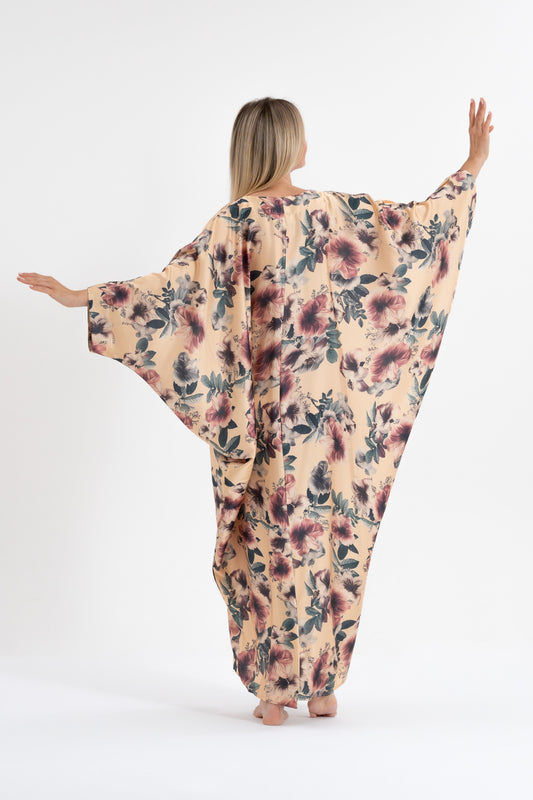 Arabian Hibiscus Modest Kaftan