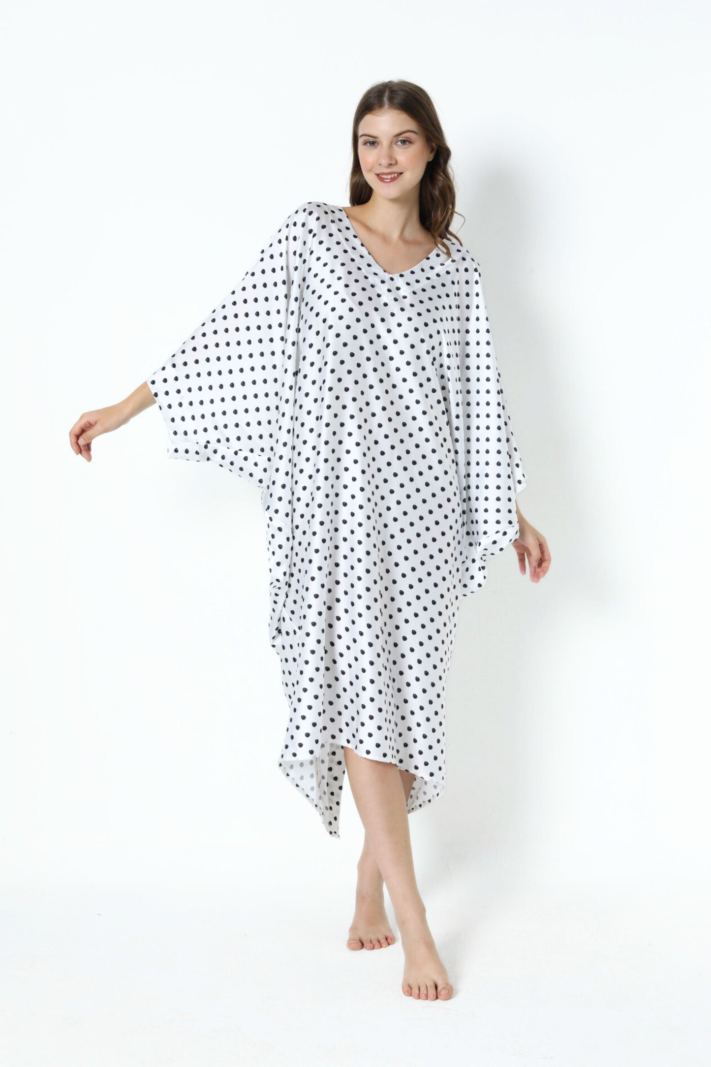 Classic Polka-Dots Modern Kaftan