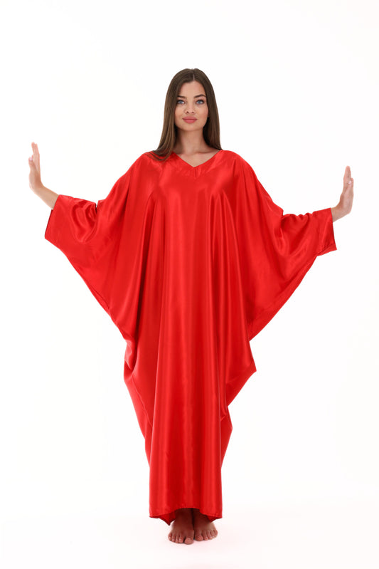 Date Night Red Modest Kaftan