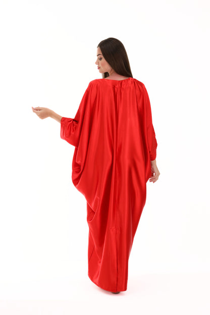Date Night Red Modest Kaftan
