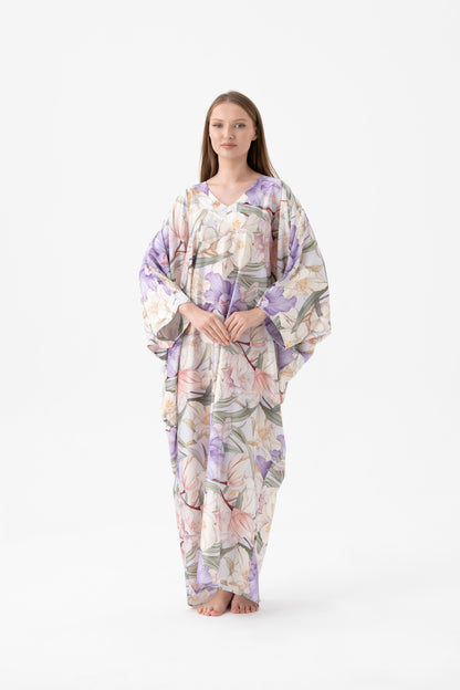 French Lilies Modest Kaftan