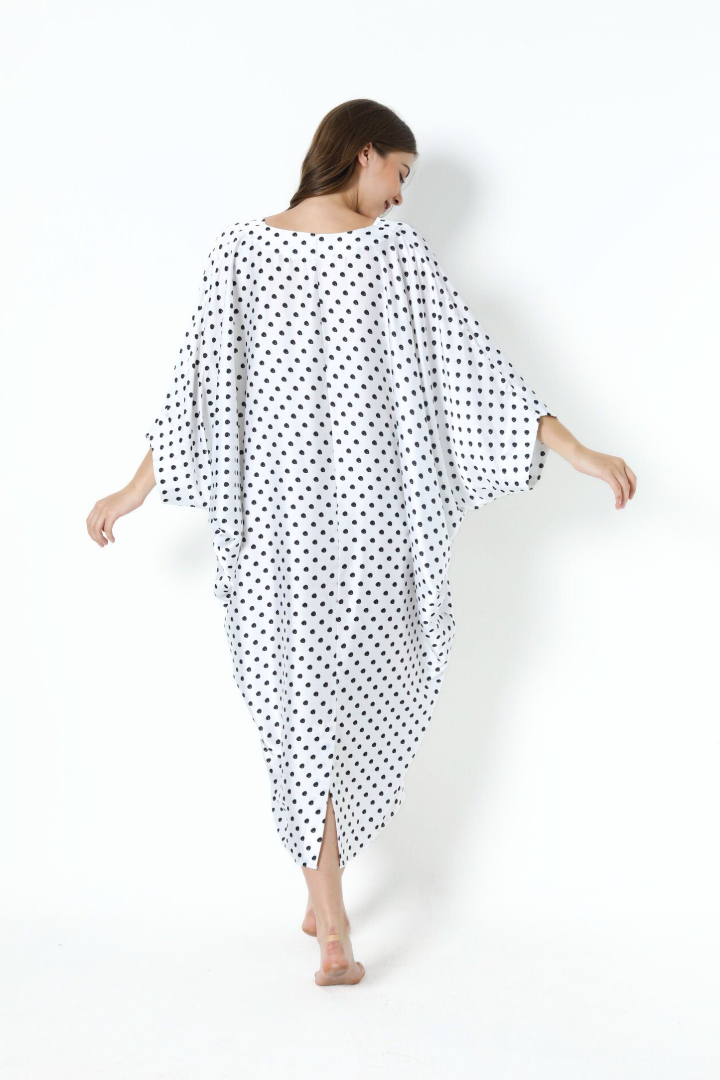 Classic Polka-Dots Modern Kaftan