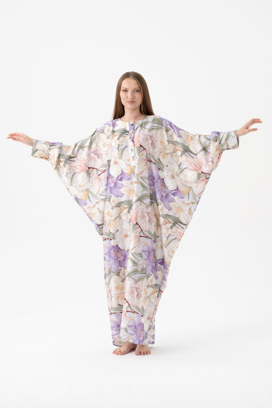 French Lilies Traditional Kaftan