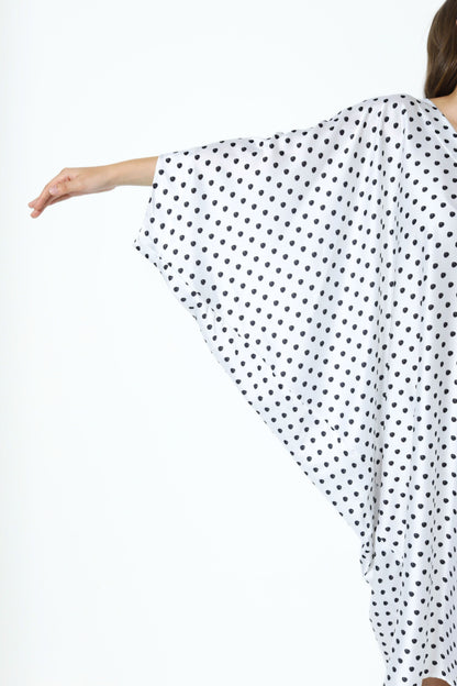 Classic Polka-Dots Modern Kaftan