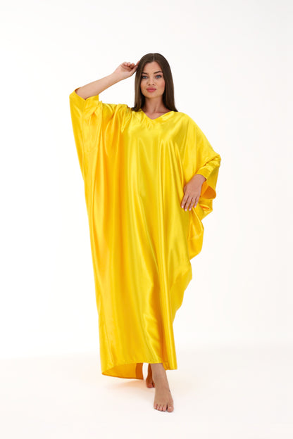Golden Yellow Modest Kaftan