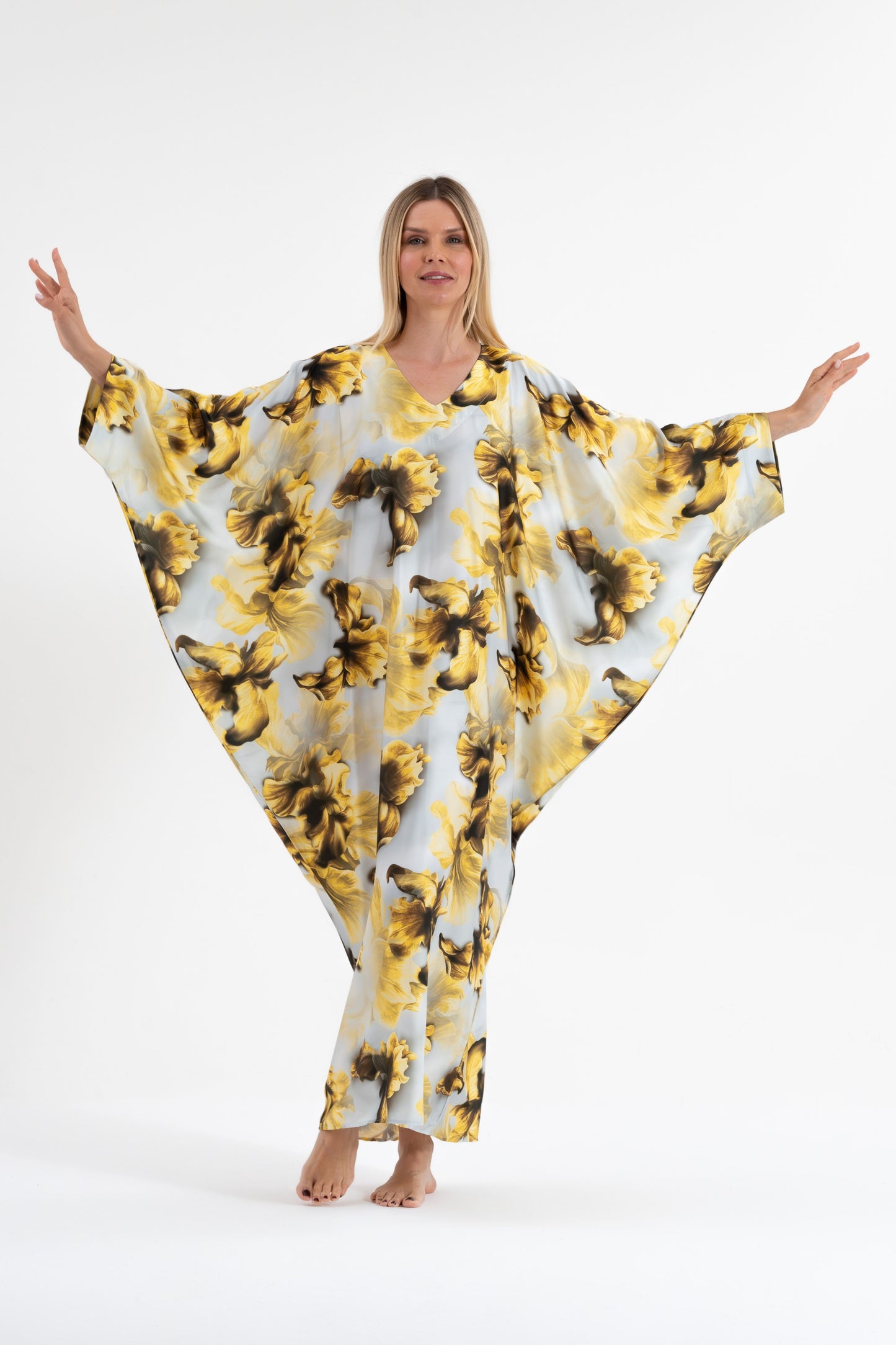 Baroque Bouquet Modest Kaftan