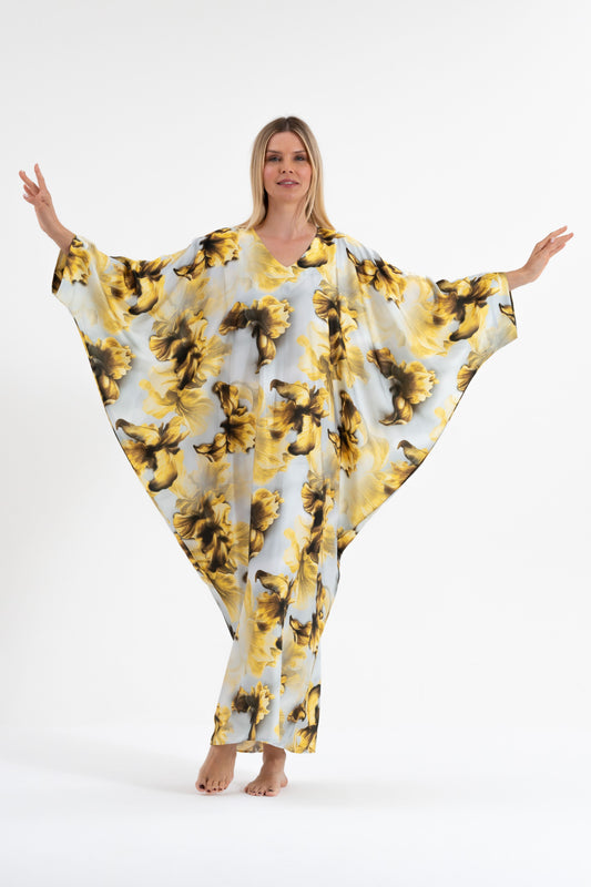 Baroque Bouquet Modest Kaftan