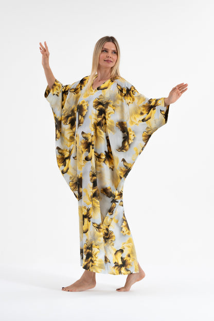 Baroque Bouquet Modest Kaftan
