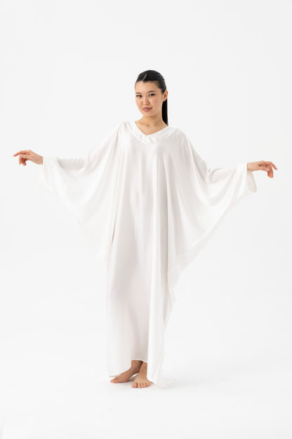 Pure White Modest Kaftan