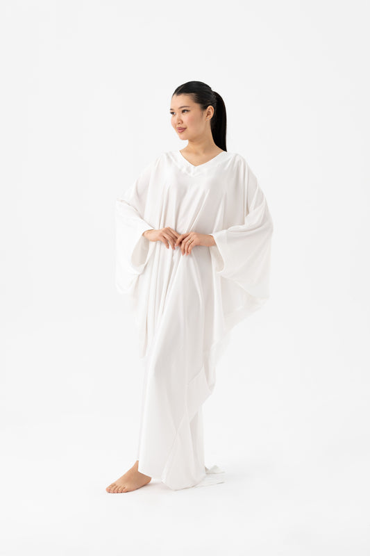 Pure White Modest Kaftan
