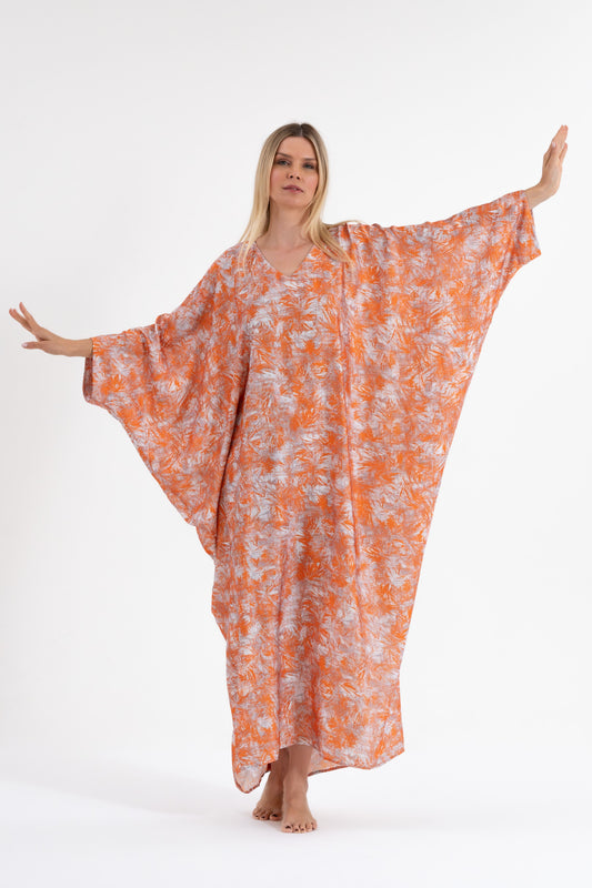 Orange Spritz Modest Kaftan