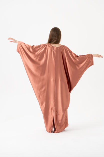 Sunset Rose Golden Modest Kaftan