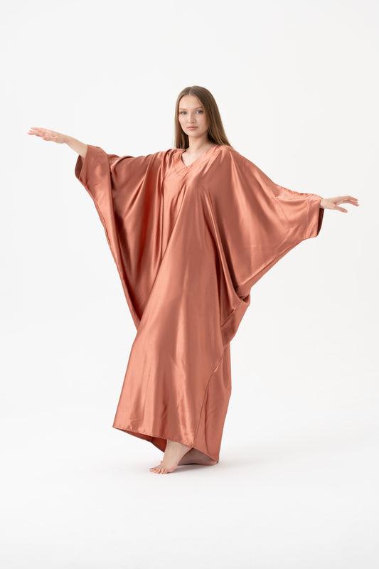 Sunset Rose Golden Modest Kaftan