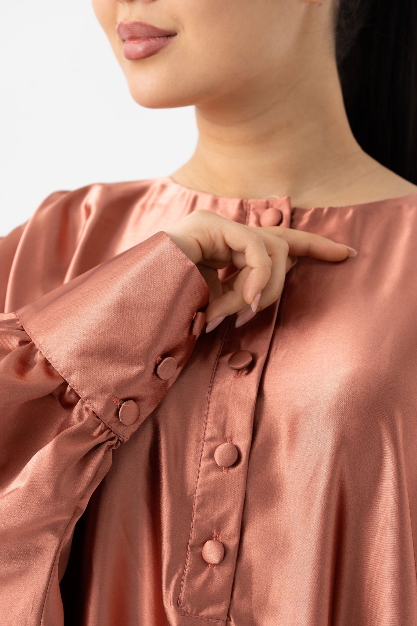 Sunset Rose Golden Traditional Kaftan