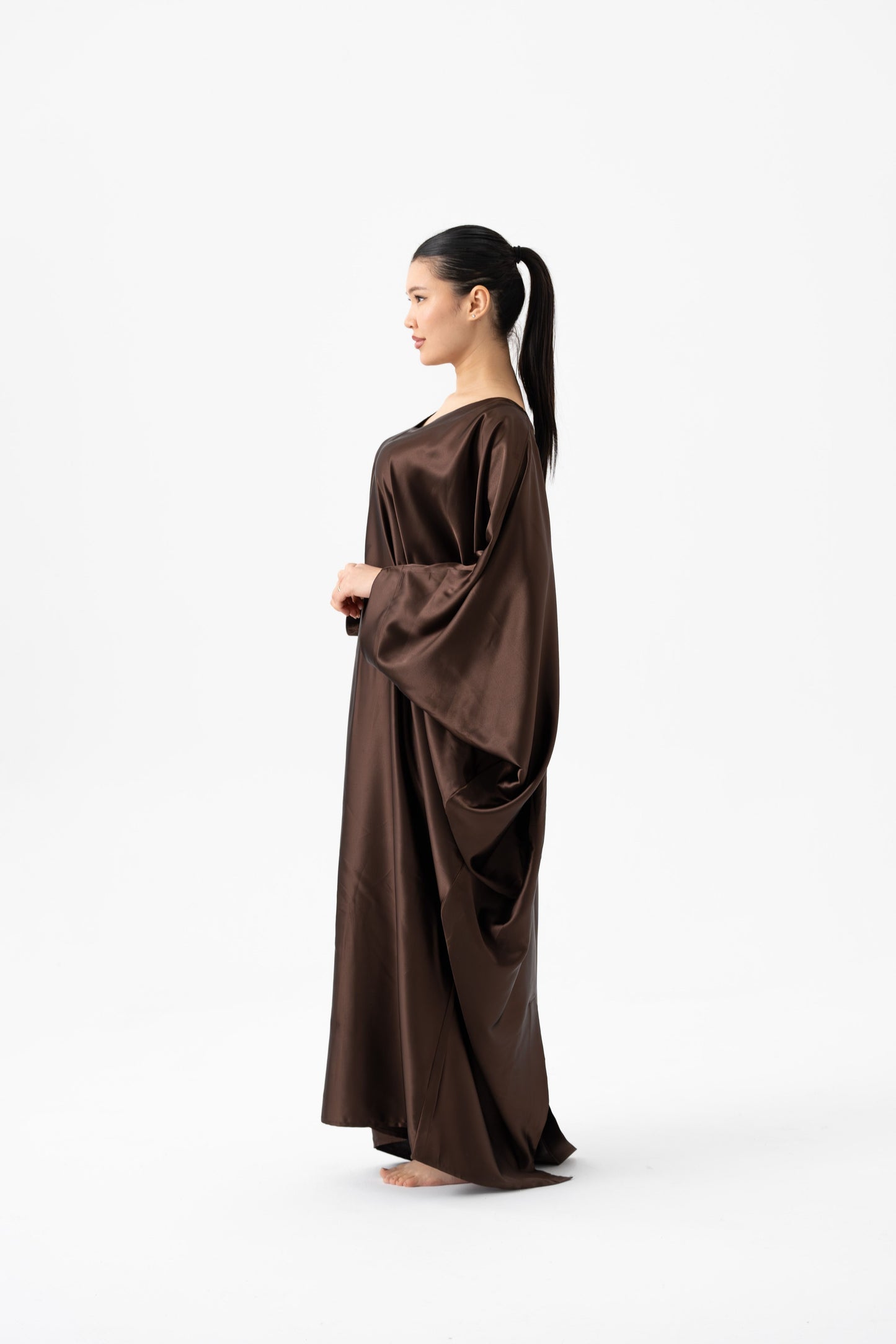 Espresso Brown Modest Kaftan