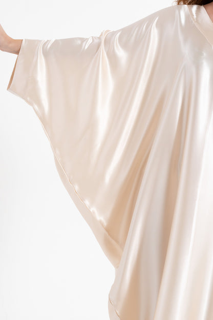 Shades of White Modest Kaftan