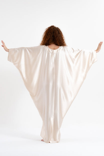 Shades of White Modest Kaftan
