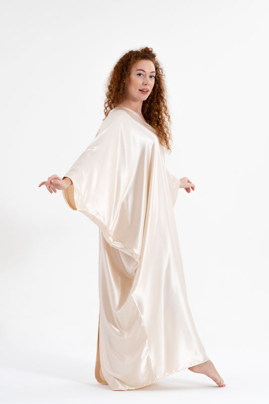 Shades of White Modest Kaftan