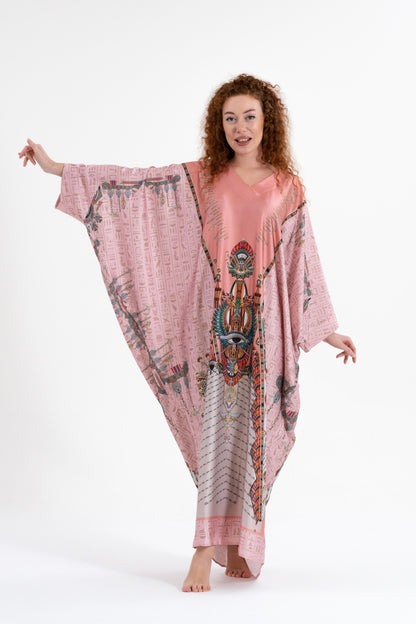 Pink Egyptian Oracles Modest Kaftan