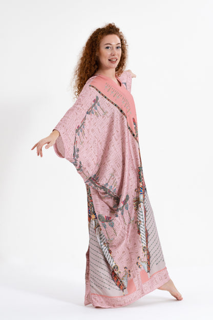 Pink Egyptian Oracles Modest Kaftan