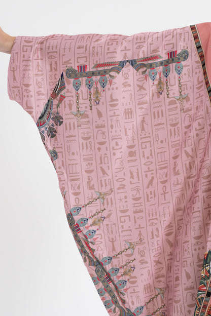 Pink Egyptian Oracles Modest Kaftan