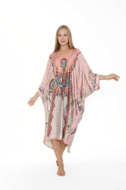 Pink Egyptian Oracles Modern Kaftan