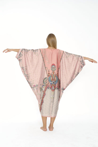 Pink Egyptian Oracles Modern Kaftan