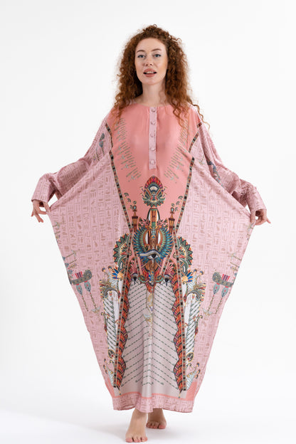 Pink Egyptian Oracles Traditional Kaftan
